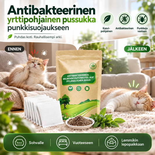 🥳2026:N SUOSITUIN TUOTE🥳💞Yli 50 000 kappaletta myyty!✨ 💝Antibakteerinen yrttipohjainen pussukka punkkisuojaukseen