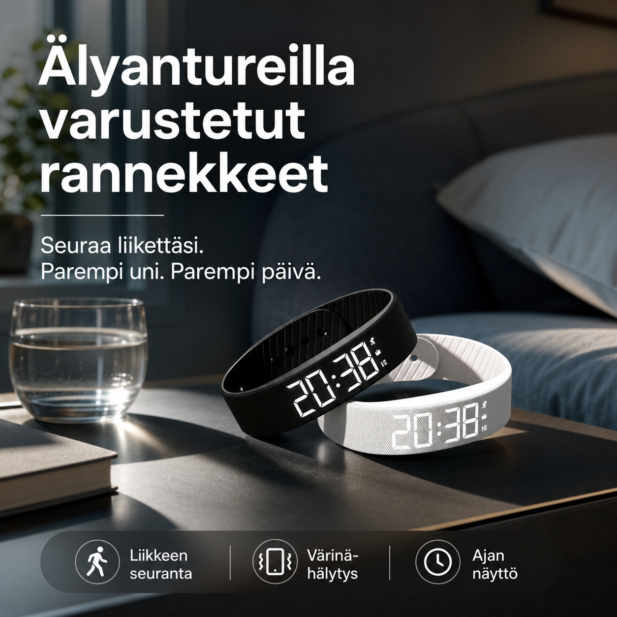 Älyantureilla varustetut rannekkeet