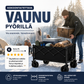 Kokoontaitettava vaunu pyörillä