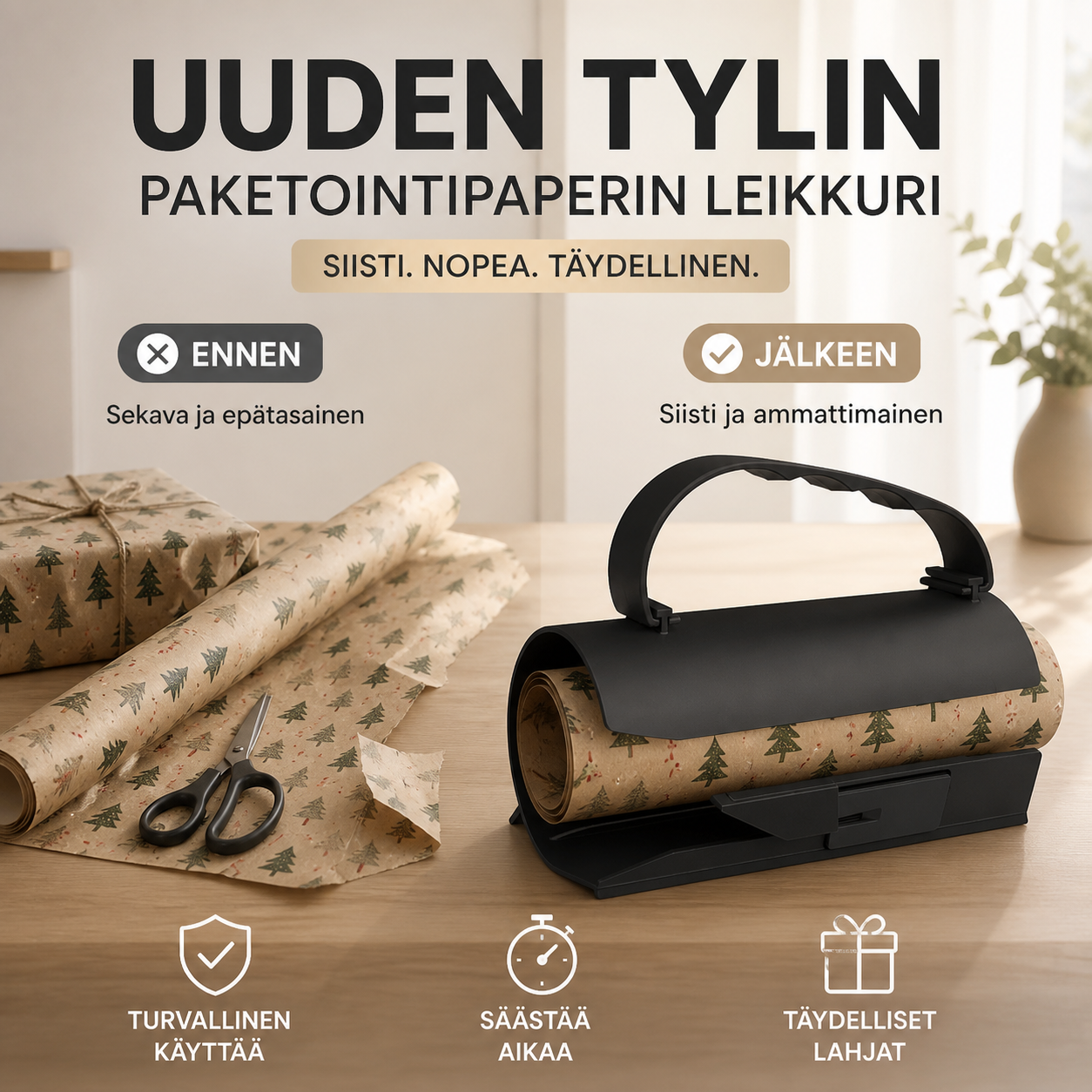 Uuden tyylin paketointipaperin leikkuri