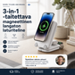 3-in-1 -taitettava magneettinen langaton laturiteline