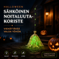 Halloween-sähköinen noitaluuta-koriste