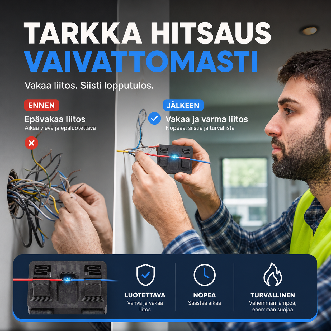 🔥 Sähköjohtojen hitsauslaite – ✨Tarkka hitsaus vaivattomasti