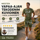 Miesten vapaa-ajan tekodenim-kuvioinen T-paita- ja shortsisetti