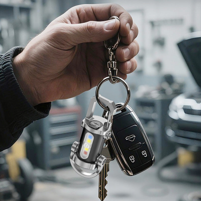 🔥Kuuma myynti🔥1200LM erittäin kirkas mini-avainteline taskulamppu vedenkestävä