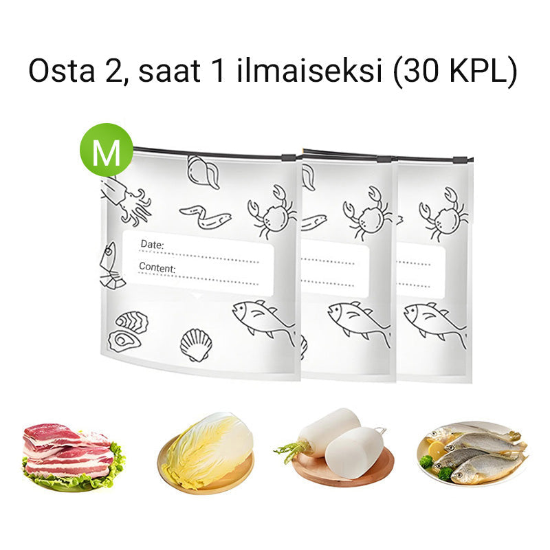 🔥Maailmanlaajuinen bestseller🍗 Aikarajoitettu tarjous! Osta 3, saat 2 ilmaiseksi🥦Uudelleenkäytettävät alumiinifoliolla suljettavat säilytyspussit