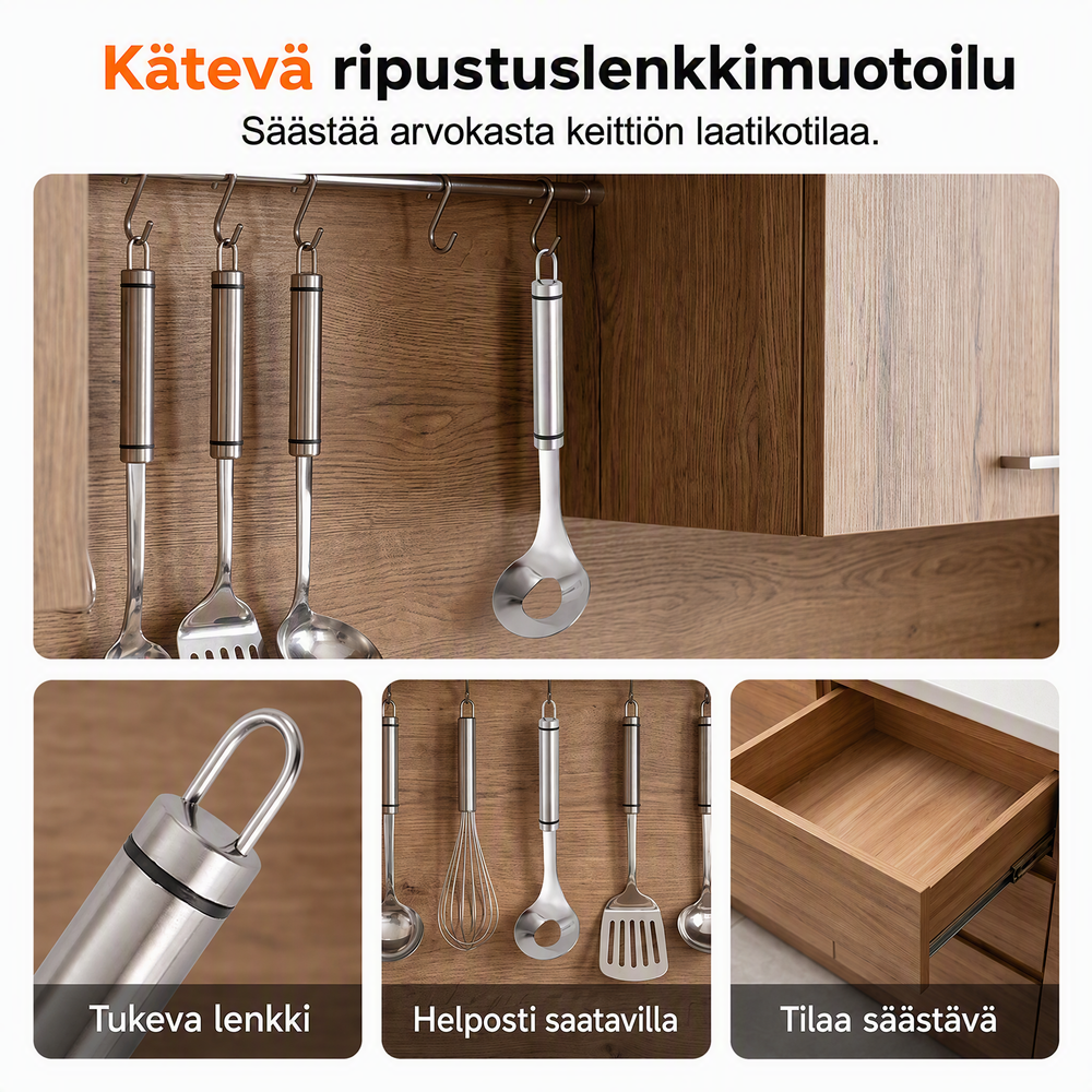 🔥Osta 1, saat 1 ilmaiseksi🎁Ruostumaton teräs lihapullien valmistuslusikka, tarttumaton kauha ja valutuspallomuottilusikka