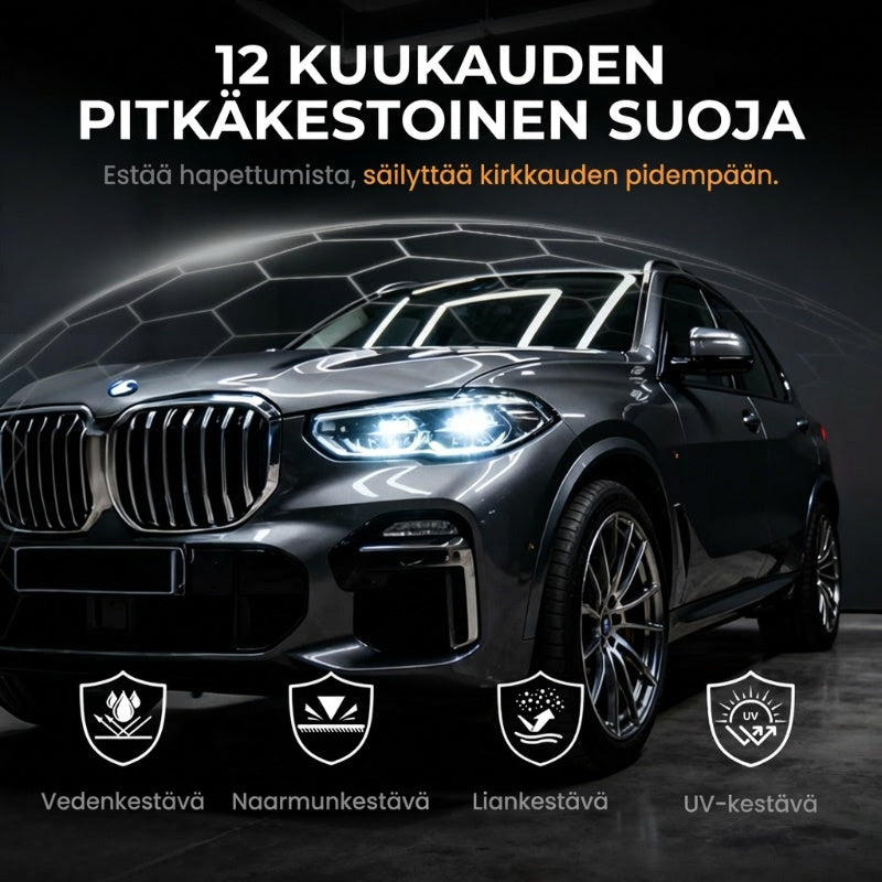 🔥 VIIMEINEN PÄIVÄ -50% ALE 🔥 180ml Ammattimainen Ajovalonpuhdistusaine Sienellä