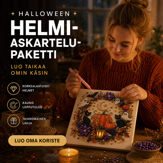 🔥 Viimeinen päivä, 50 %:n alennus  👻✨ Halloween-helmi-askartelupaketti – Muuta pienet helmet kammottavan söpöiksi taikuuksiksi