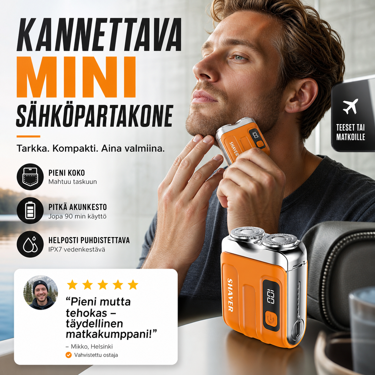 Kannettava miesten minisähköpartakone