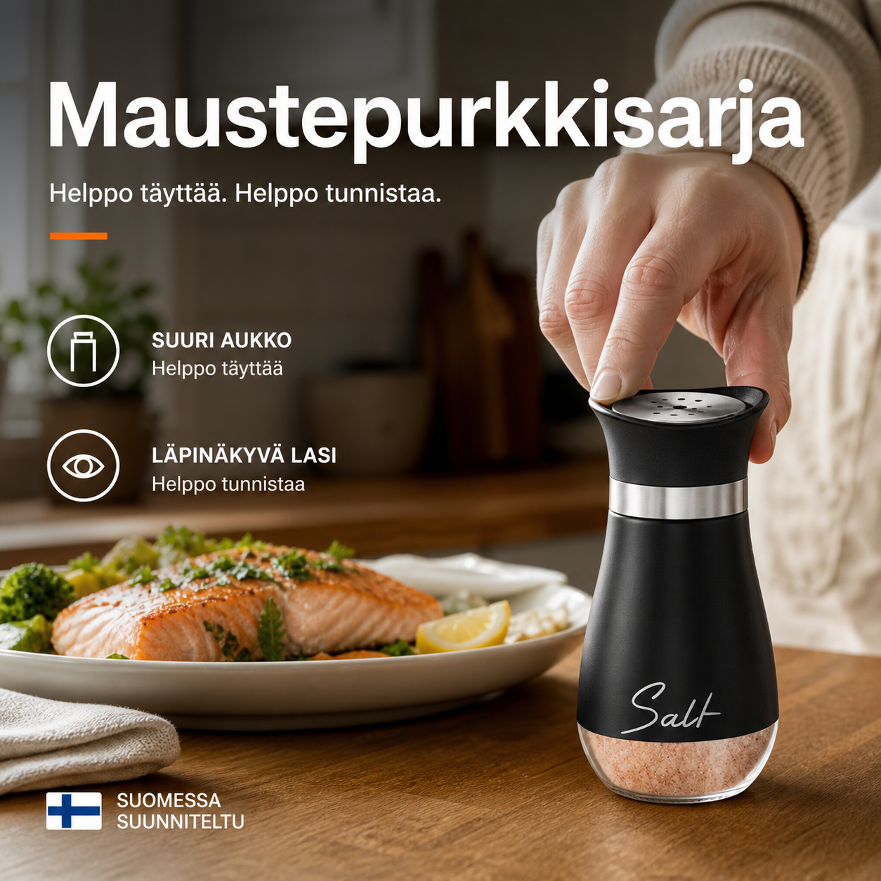 🐧🧂 50 % ALENNUS! Ei enää liikaa suolaa tai pippuria! Tämä suloinen pingviinisetti, jossa on 304-ruostumatonta terästä ja lasia, annostelee tarkasti, tuntuu mukavalta kädessä ja tekee pöydästäsi katseenvangitsijan!