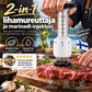 2-in-1 lihamureuttaja ja marinadi-injektori – Ruostumaton teräs lihan pehmennykseen ja maustamiseen