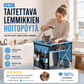 🐱 50 % ALENNUS! 🛏️ 2-in-1-taitettava lemmikkien hoitopöytä – Luistamaton pöytä ja mukava makuualusta – Ihanteellinen harjaukseen, kynsien leikkaamiseen ja päiväunille 💤