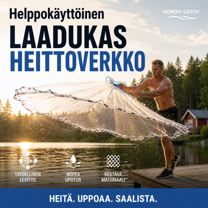 Helppokäyttöinen laadukas heittoverkko