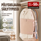 📦 Pölysuojaava säilytyspussi 👚🛡️ Rautaseinillä, pölyltä ja kosteudelta suojaava – yksi pussi mahtuu koko perheen sesonkivaatteille!