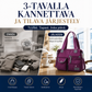Vedenkestävä kassilaukku – 3-tavalla kannettava ja tilava järjestely