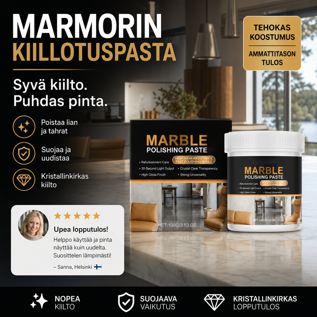 Marmorin kiillotuspasta
