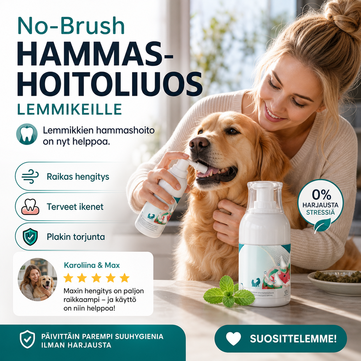 🐾No-Brush Pet Dental Care Liquid– Pet Dental Care Made Easy🦷