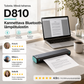 🖨️ D810 Kannettava Bluetooth-lämpötulostin – Täydellinen tatuointistudioille, toimistoille ja liikkuvaan tulostukseen 🔥📱
