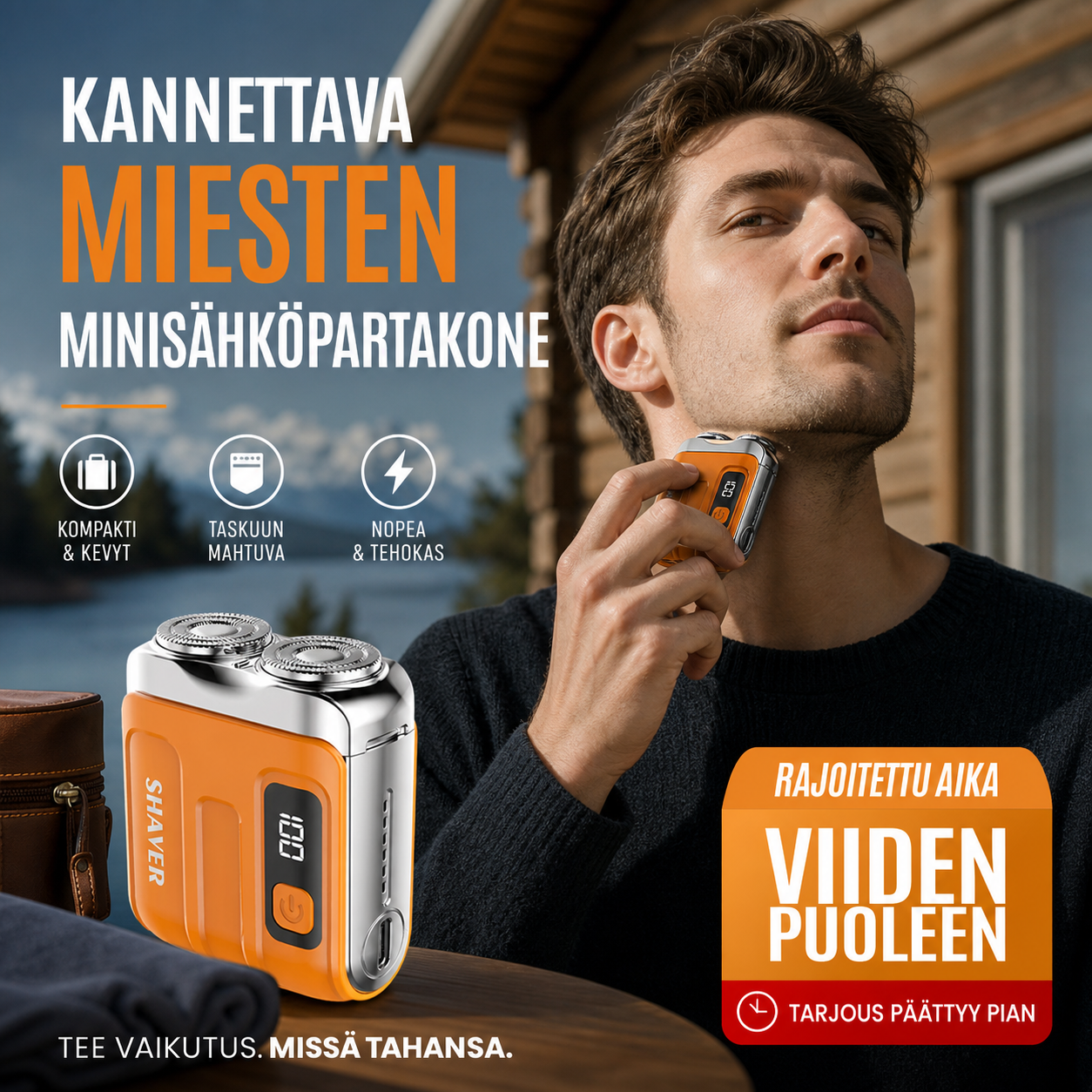 Kannettava miesten minisähköpartakone