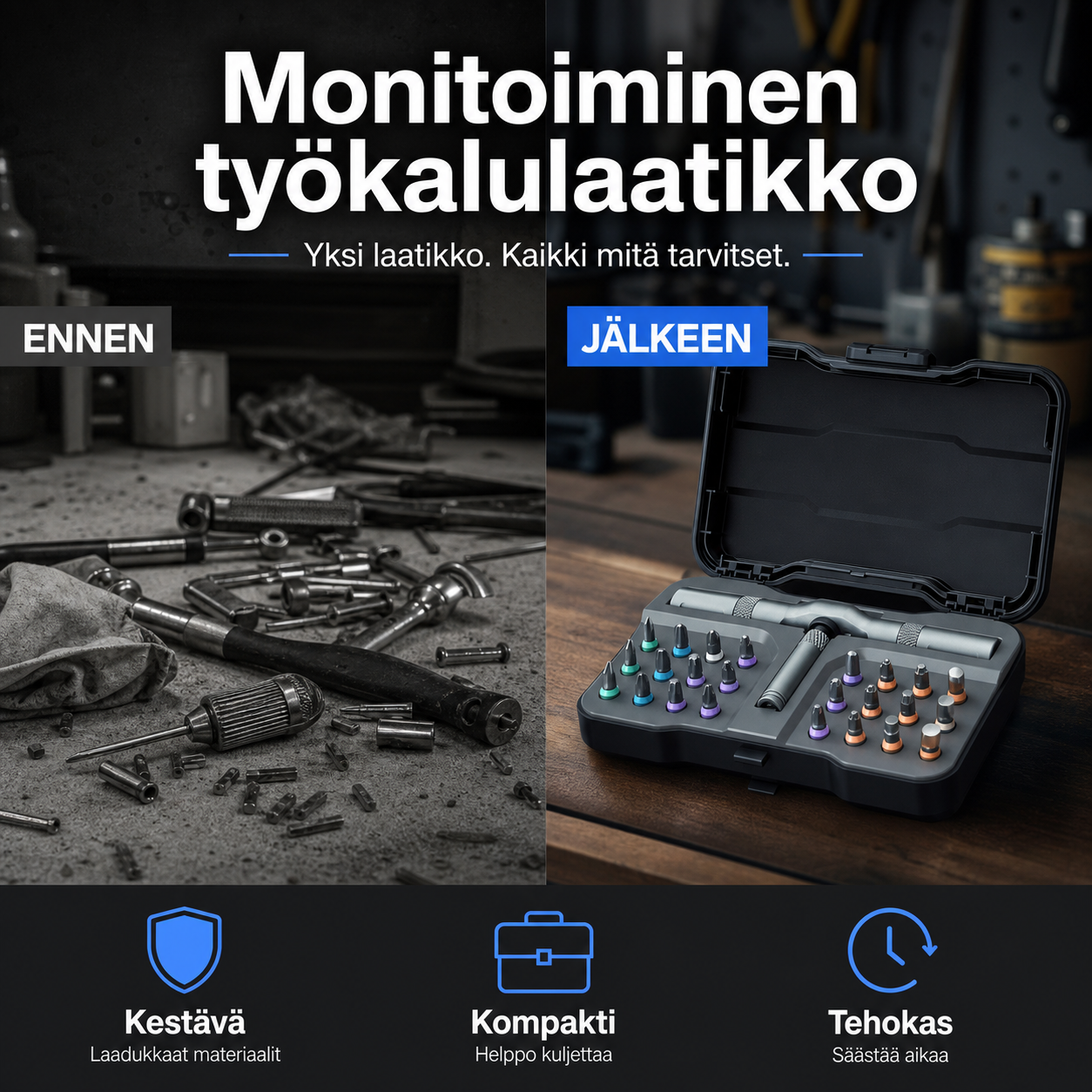 🔥 Edistäminen 50% POIS - Monitoiminen työkalulaatikko