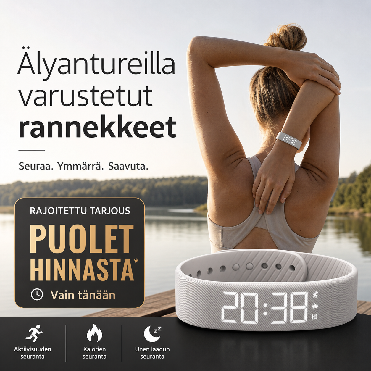 Älyantureilla varustetut rannekkeet