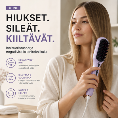 Ionisuoristusharja negatiivisella ionitekniikalla