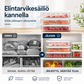 Elintarvikesäiliö kannella – kirkas jääkaapin säilytysastia