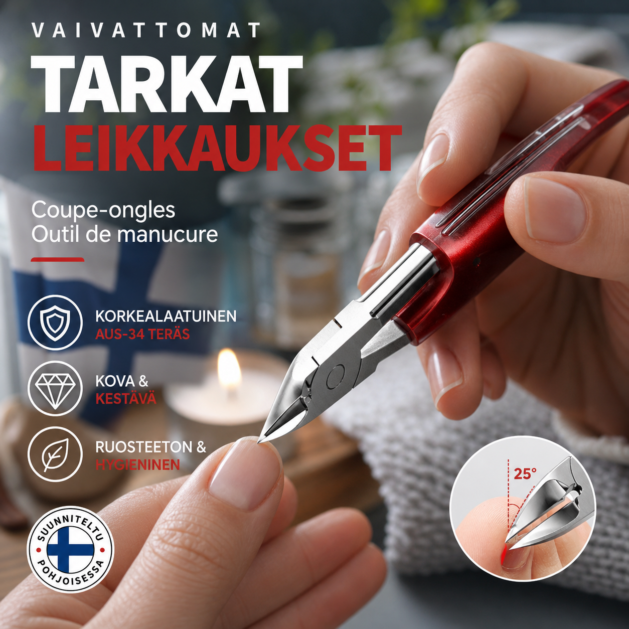 Coupe-ongles Outil de manucure🔥2 pièces livraison gratuite 🔥