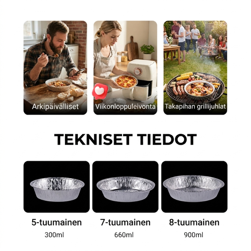 🔥Kuuma tarjous🔥Öljynkestävä alumiinifoliolla päällystetty peltilaatikko