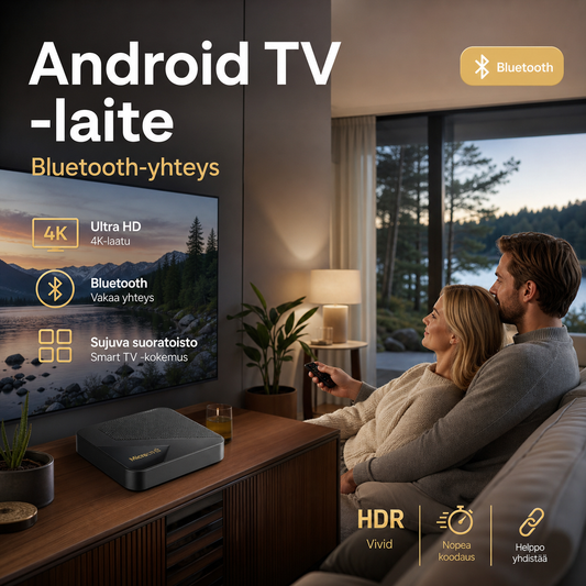 🔥RAJOITETUN AJAN TARJOUS: 50 % ALENNUS! Android TV -laite, jossa on Bluetooth