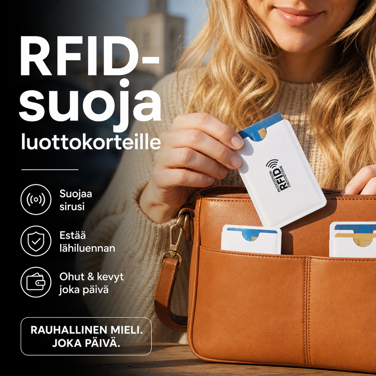 RFID-suojaholkit luottokorteille