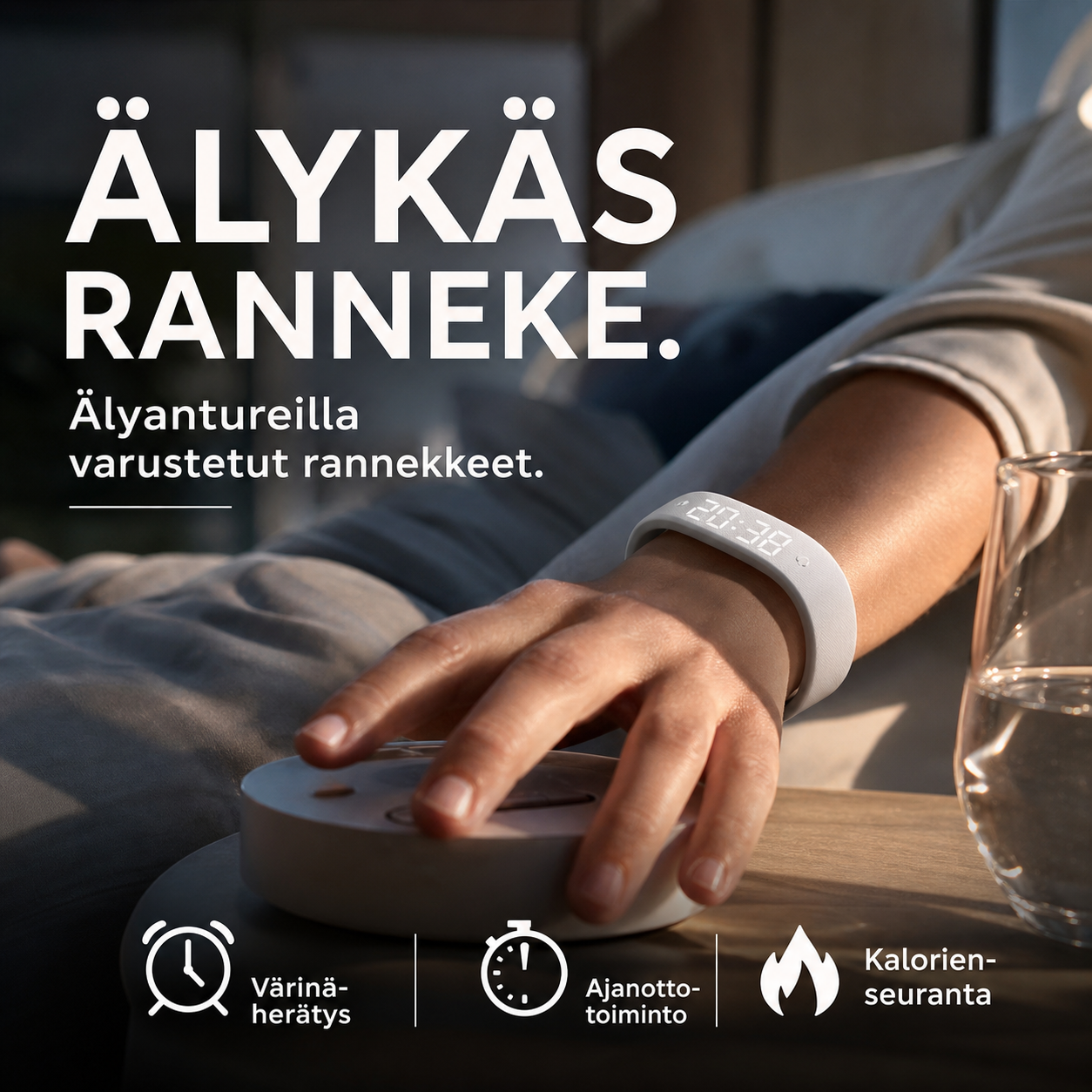 Älyantureilla varustetut rannekkeet