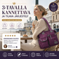 Vedenkestävä kassilaukku – 3-tavalla kannettava ja tilava järjestely