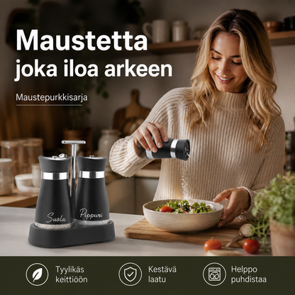 🐧🧂 50 % ALENNUS! Ei enää liikaa suolaa tai pippuria! Tämä suloinen pingviinisetti, jossa on 304-ruostumatonta terästä ja lasia, annostelee tarkasti, tuntuu mukavalta kädessä ja tekee pöydästäsi katseenvangitsijan!