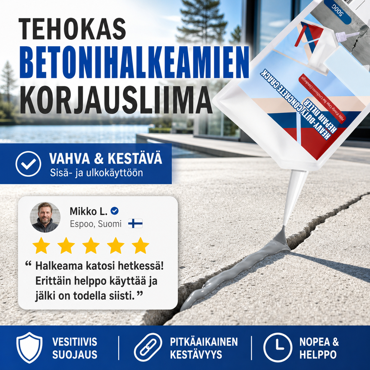 🔥 Tehokas Betonihalkeamien Korjausliima