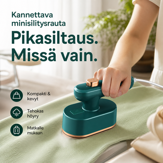 💗Alennusmyynnin viimeinen päivä – 50 % alennus⚡Myyty yli 50 000 kappaletta💕Kannettava minisilitysrauta