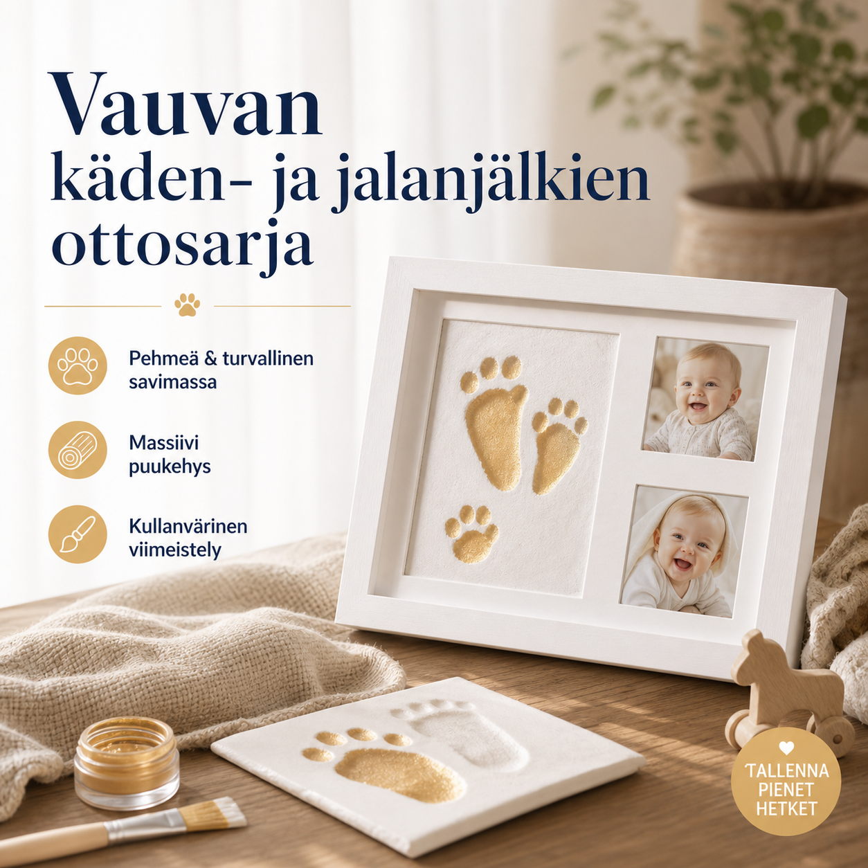 Vauvan käden- ja jalanjälkien ottosarja