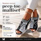 Naisten rennot peep-toe-malliset korolliset rantasandaalit