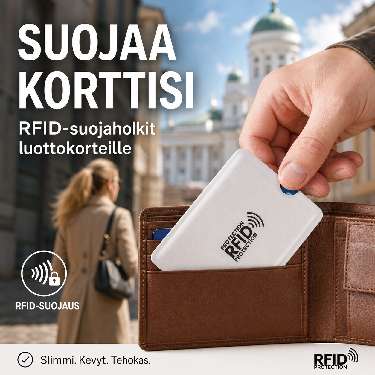 RFID-suojaholkit luottokorteille