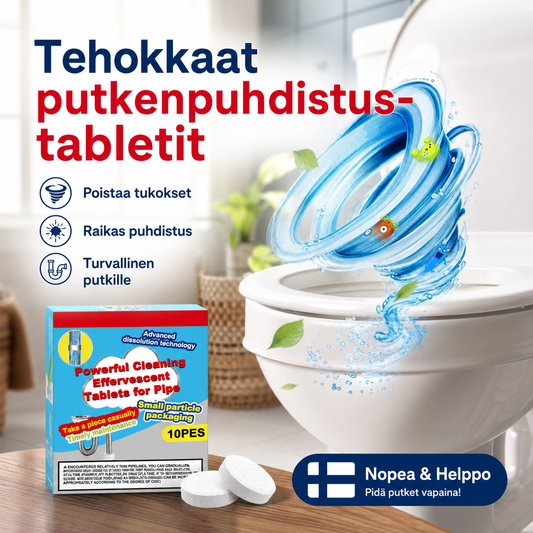 🔥50 % ALENNUS ❤️ Tehokkaat putkenpuhdistustabletit – avaa tukokset vaivattomasti!