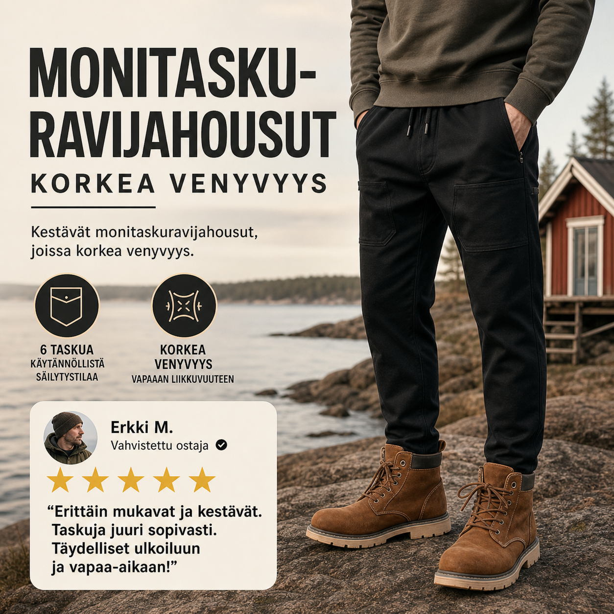 🔥 HOT SALE -49 % 🥰 MultiPants – Kestävät monitaskuravijahousut, joissa korkea venyvyys