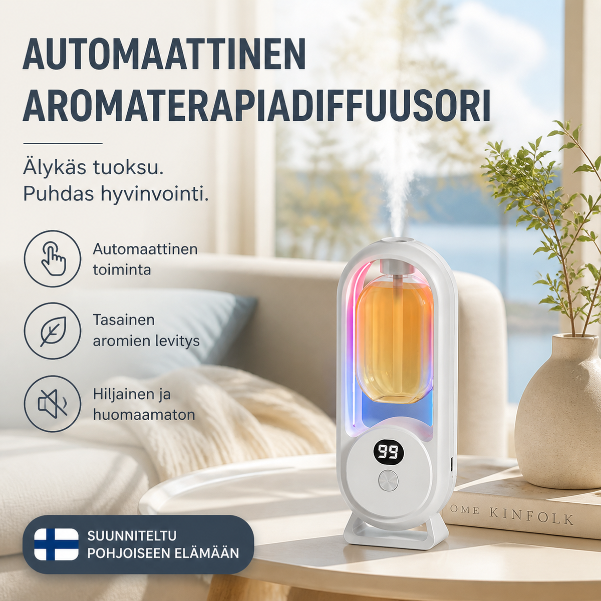 Automaattinen aromaterapiadiffuusori