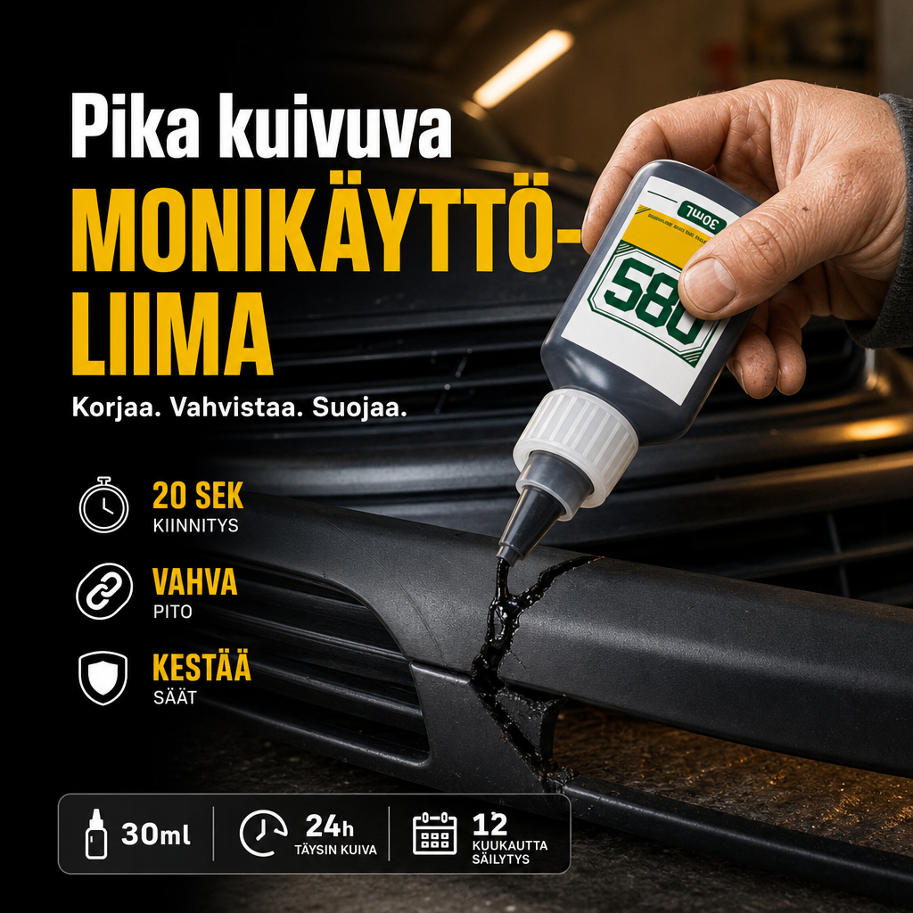 Nopeasti kuivuva monikäyttöliima