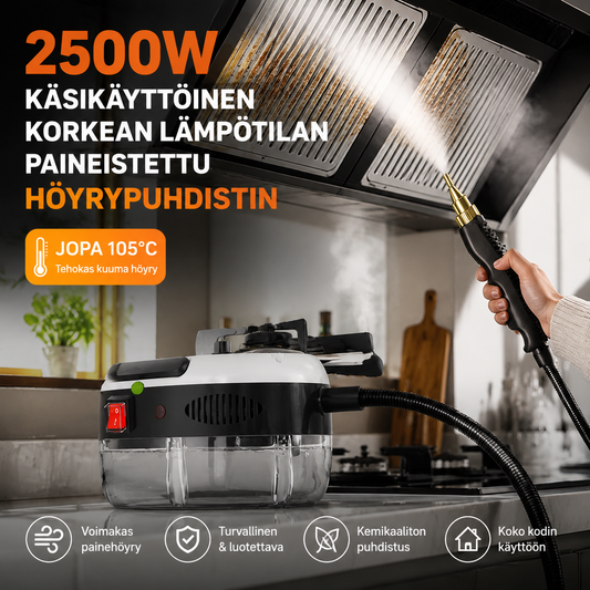 📢Rajoitettu aika 65% alennus🔥2500W käsikäyttöinen korkean lämpötilan paineistettu höyrypuhdistin