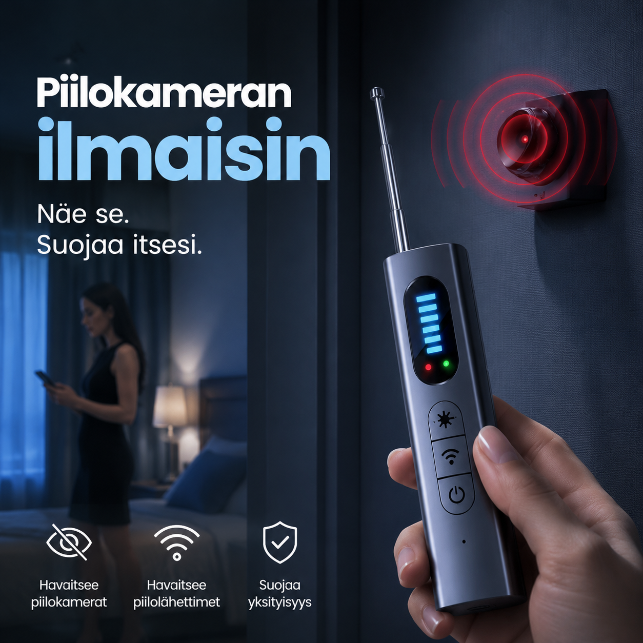 Piilokameran ilmaisin