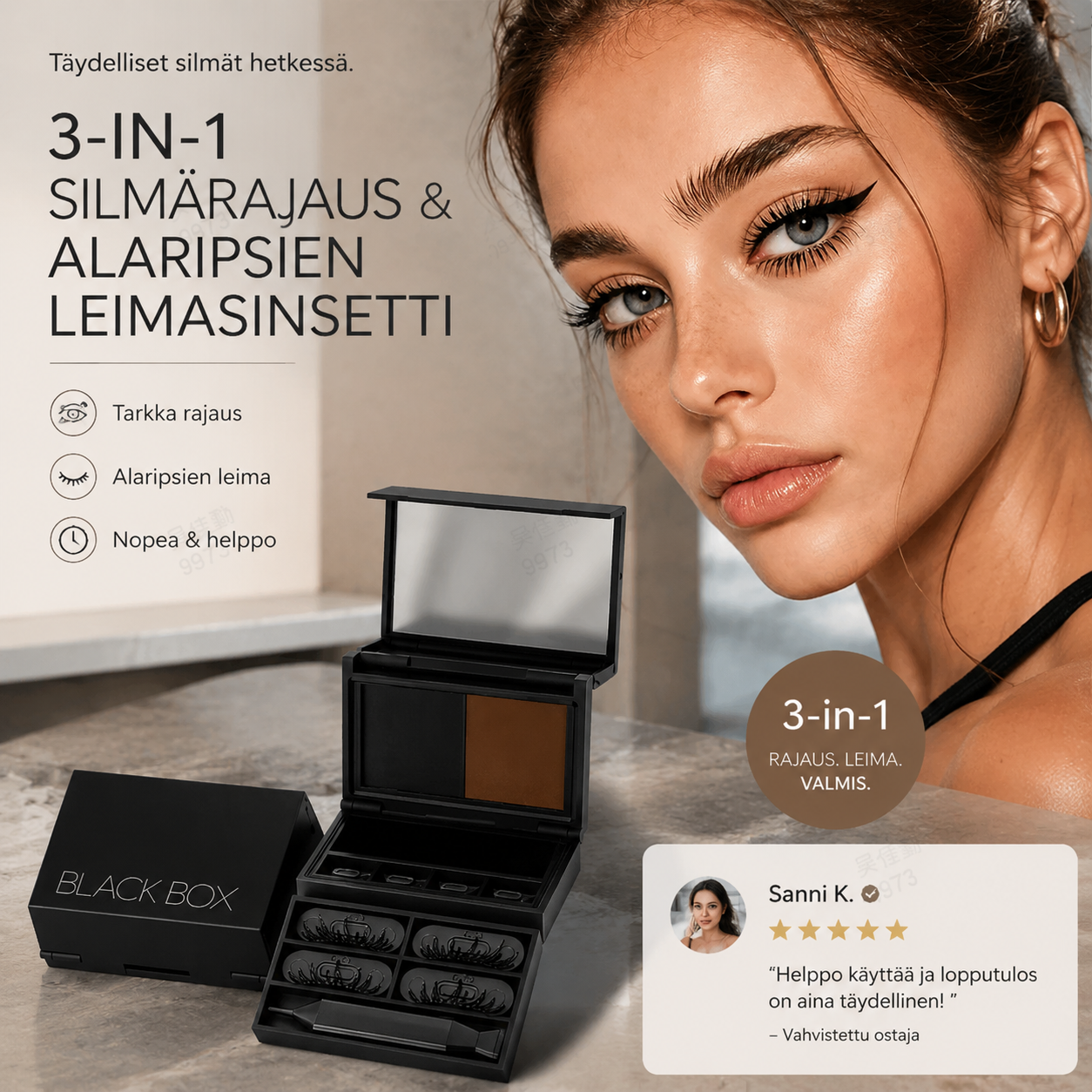 3-in-1-silmärajaus- ja alaripsien leimasinsetti