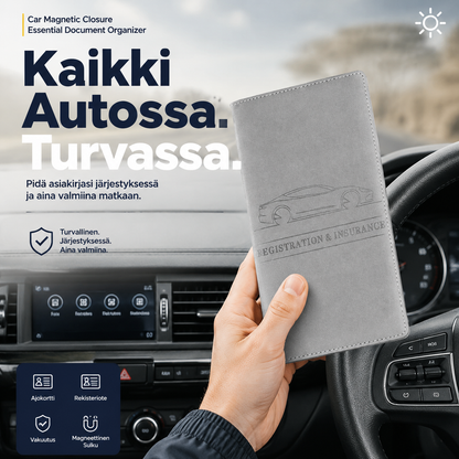 📢📢50 %:n alennus!! ⏰Auton magneettikiinnitteinen tärkeiden asiakirjojen säilytyskotelo