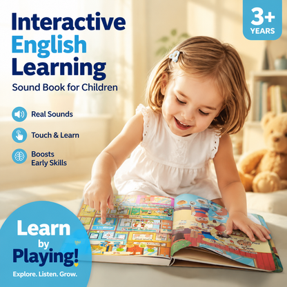 Interactive English Learning Sound Book for Children