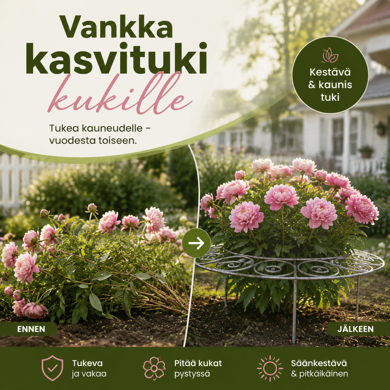 Vankka kasvituki kukille